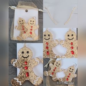 Gingerbread Christmas Earrings